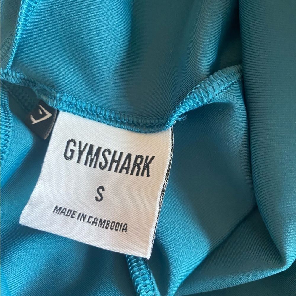 Gymshark High Waisted Venture Leggings Teal Blue Mesh Pockets Size‎ Small - Picture 11 of 11